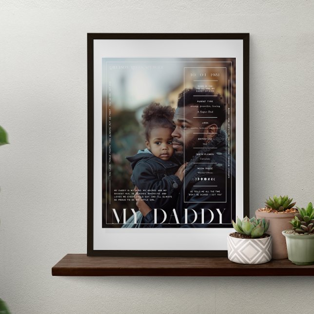 Modern Minimal Magazine Cover | My Daddy Poster (Creator Uploaded)