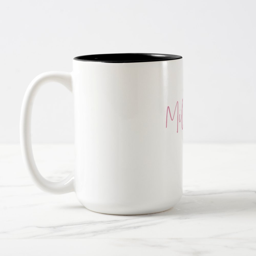 Disover Modern Minimal Millionaire CEO | Pink And Black  Two-Tone Coffee Mug