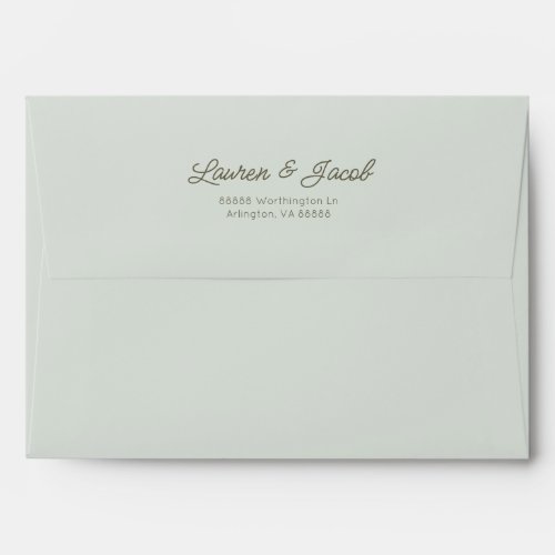Modern Minimal Minimalist Sage Green Wedding
