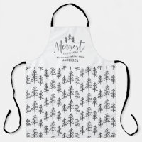 Modern minimal monochrome Christmas family baking