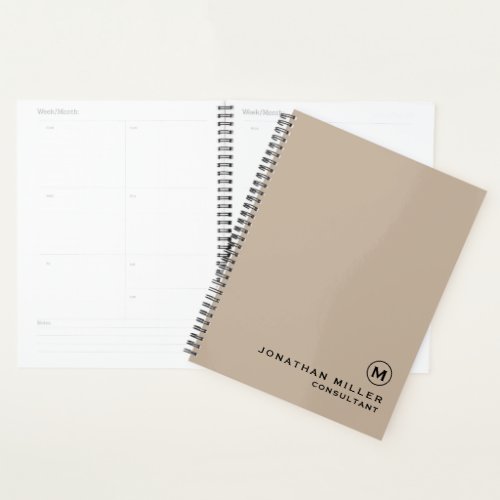 Modern Minimal Monogram Appointment Book Planner