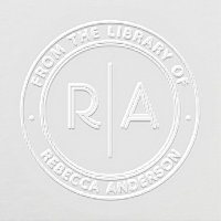 Modern Minimal Monogram From the Library of