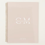 Modern minimal monogram initials Planner<br><div class="desc">Modern,  minimal,  monogram initials Planner,  beautiful gift for christmas for your family & friends. Or for yourself to start in a happy new year!</div>