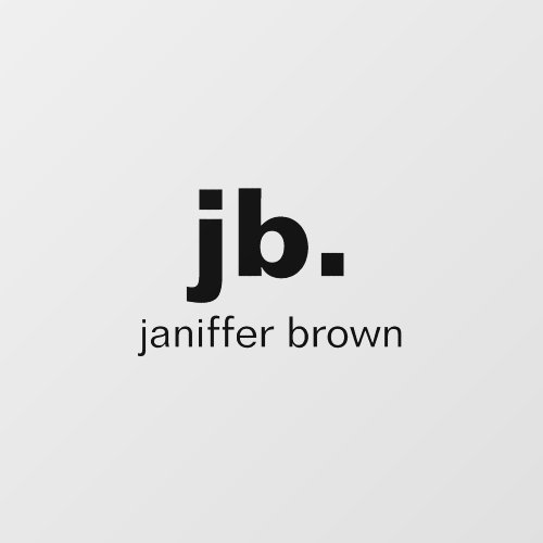Modern Minimal Monogram Nameplate Wall Decal