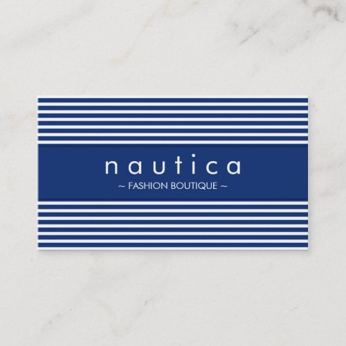 BUSINESS CARD :: nautical striped 4