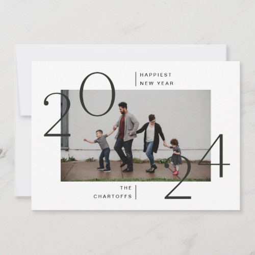 Modern Minimal New Year Card