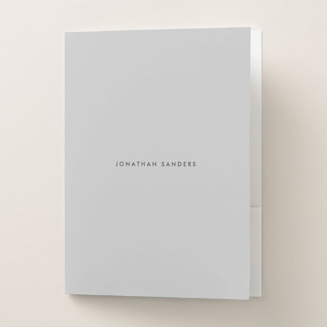 MODERN & MINIMAL No. 3 Pocket Folder (Front)