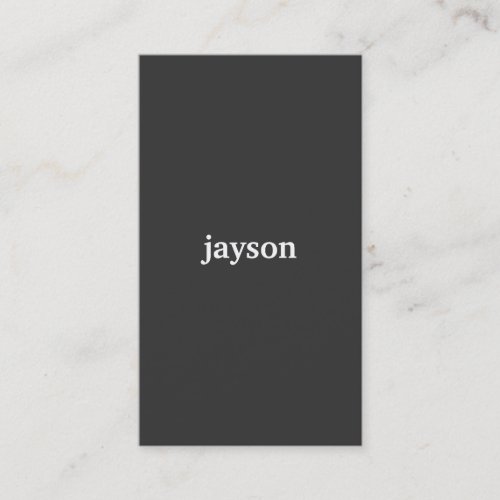 MODERN &amp; MINIMAL No. 5 Business Card