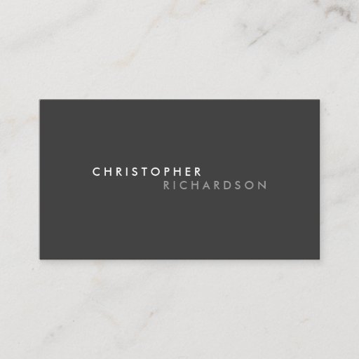 Customizable MODERN &amp; MINIMAL No. 7 Business Card