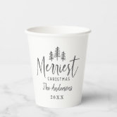 Hot Chocolate & Christmas Whimsical Holiday Paper Cups, Zazzle in 2023