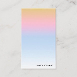 Modern Minimal Ombre Gradient Business Card