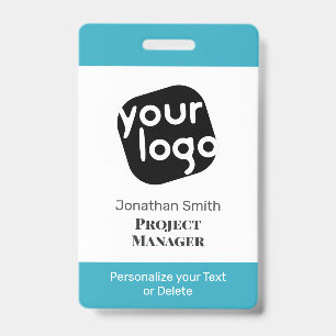    Modern Minimal Personalized Conference ID Badge