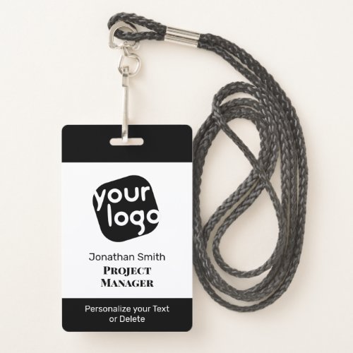    Modern Minimal Personalized Conference ID Badge