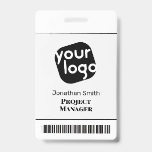    Modern Minimal Personalized Conference ID Badge