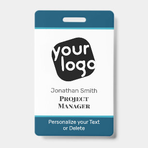    Modern Minimal Personalized Conference ID Badge