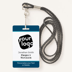    Modern Minimal Personalized Conference ID Badge