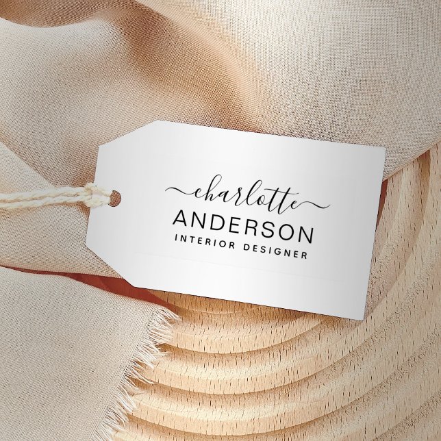 Modern Minimal Personalized Name and Job Title Self-inking Stamp (Creator Uploaded)