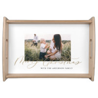 Modern minimal photo Christmas elegant holiday