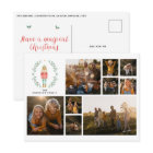 Modern minimal photo collage Christmas elegant