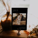 Modern Minimal Photo | Table Number Card<br><div class="desc">Featuring your own photos - think engagment photos, childhood photos, relationship photos. These table number cards are a unique way to showcase your favorite photos. Table numbers enhance the look of your tablescape and put the finishing touch on your special day. Personalized text printing of the names or numbers of...</div>