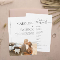 Modern Minimal | Photo Wedding Details &  Invitation