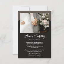 Modern Minimal | Photo Wedding Details &