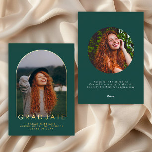 Modern Minimal Photopop Graduation Announcement