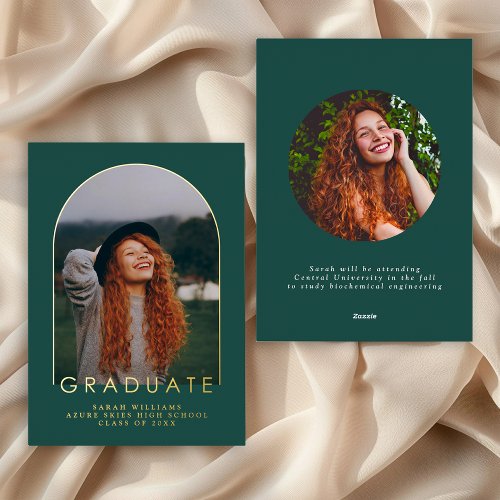 Modern Minimal Photopop Graduation Announcement