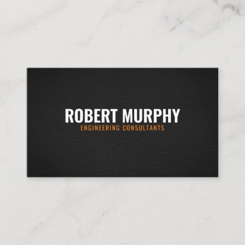 Modern Minimal Professional Construction Engineer Business Card