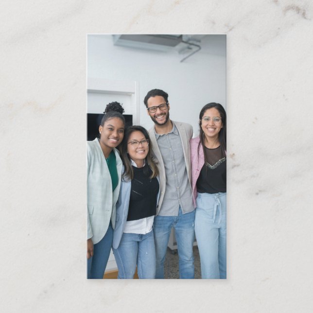 Modern Minimal Professional Photo Logo Business Card (Front)