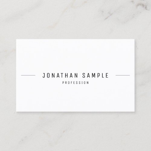 Modern Minimal Professional Simple Template Cool Business Card