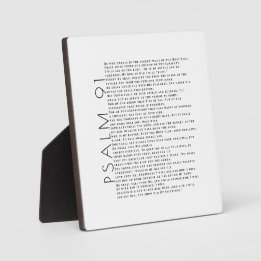 Modern Minimal Psalm 91 Christian Plaque