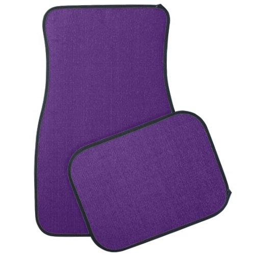 Modern Minimal Purple Solid Color  Car Floor Mat