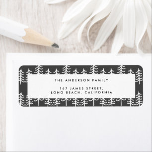 Modern minimal rustic stylish farmhouse Christmas Label