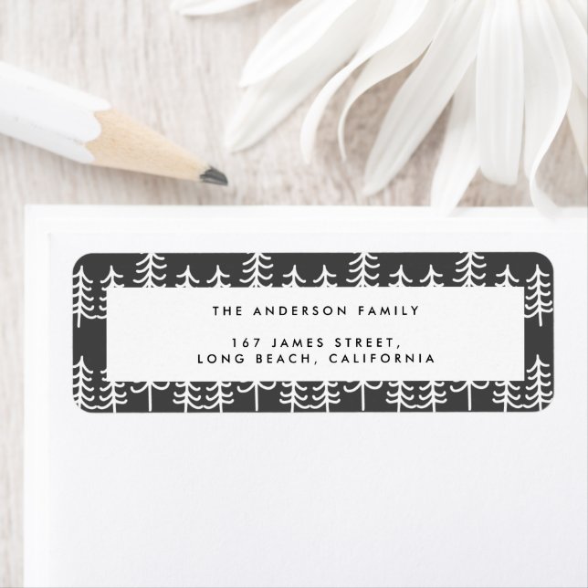 Modern minimal rustic stylish farmhouse Christmas Label (Insitu)