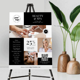 Modern Minimal Salon Business Services Promo Sign