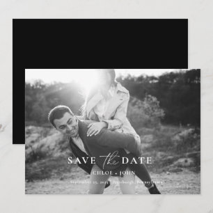 Modern Minimal Save the Date Invitation
