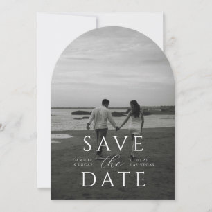 Modern Minimal Save the Date  Invitation