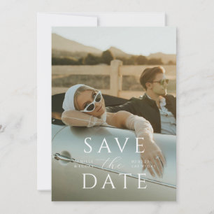 Modern Minimal Save the Date Invitation