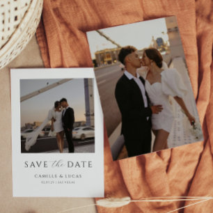 Modern Minimal Save the Date  Invitation