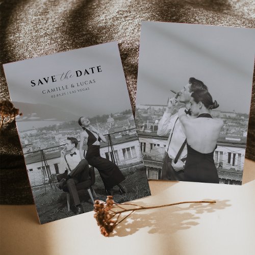 Modern Minimal Save the Date Invitation