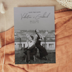 Modern Minimal Save the Date Invitation