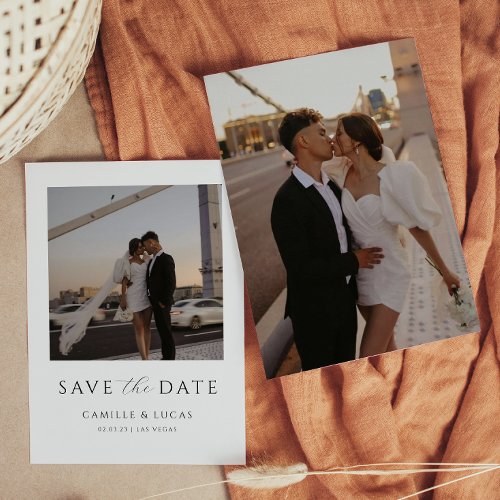 Modern Minimal Save the Date  Invitation