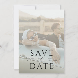Modern Minimal Save the Date Invitation