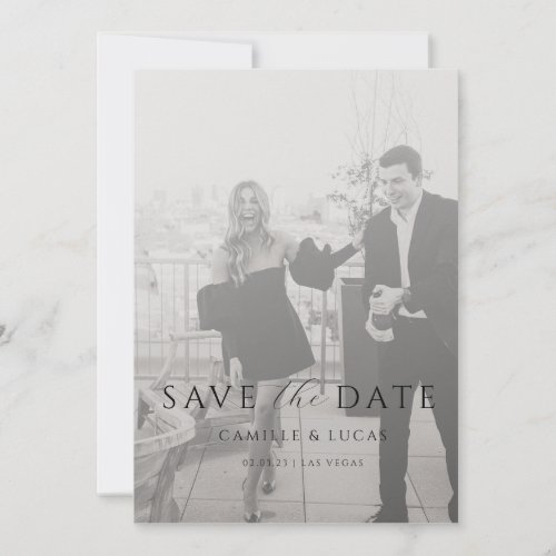 Modern Minimal Save the Date  Invitation