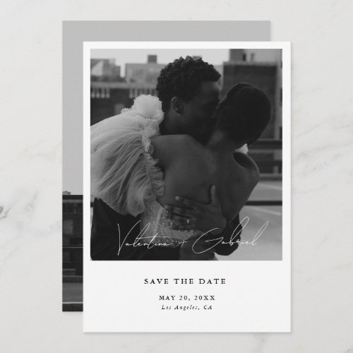 Modern Minimal Save the Date Invitation