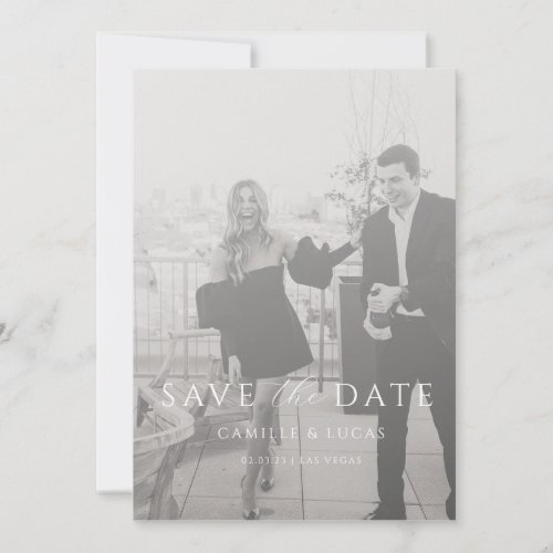 Modern Minimal Save the Date  Invitation