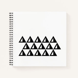 Modern Minimal Scandinavian Geometric Design Art Notebook
