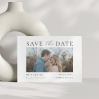 Modern Minimal Script Couple Photo Wedding