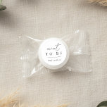 Modern Minimal Script "Mint to Be" Wedding Life Saver® Mints<br><div class="desc">Designed to match our Inline wedding invitations. A beautiful typography based design with a minimalist feel,  featuring "mint to be" and a line of custom text in modern handwritten script and classic serif lettering in black and white.</div>
